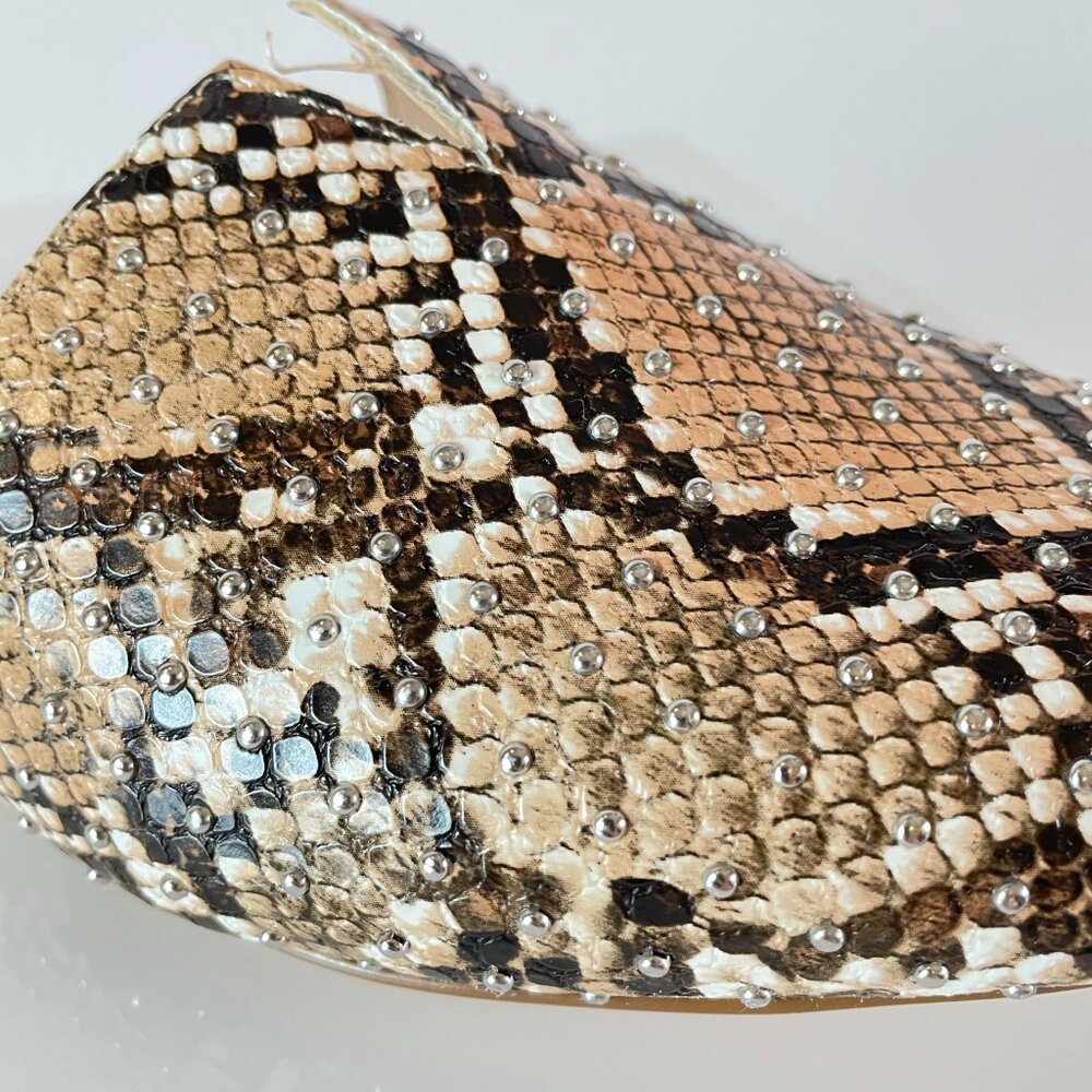 Steve Madden ‘Ally’ Snakeskin Embossed Slides Mul… - image 3